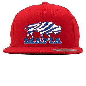 Snapback Bills Mafia Zubaz Logo Hat 